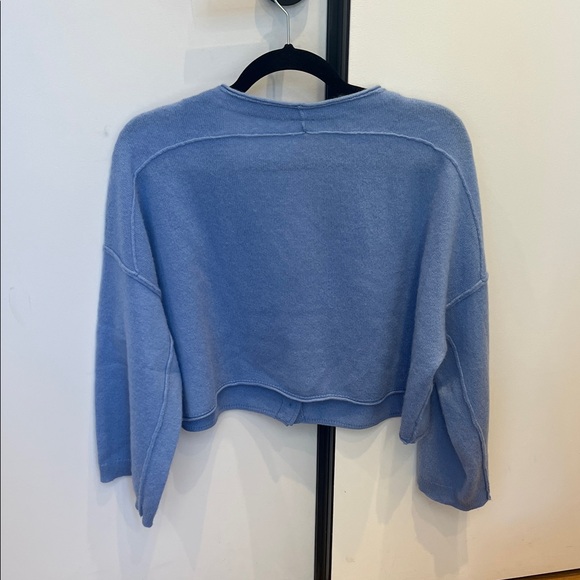 Blue Button-Up Cardigan - Picture 3 of 3